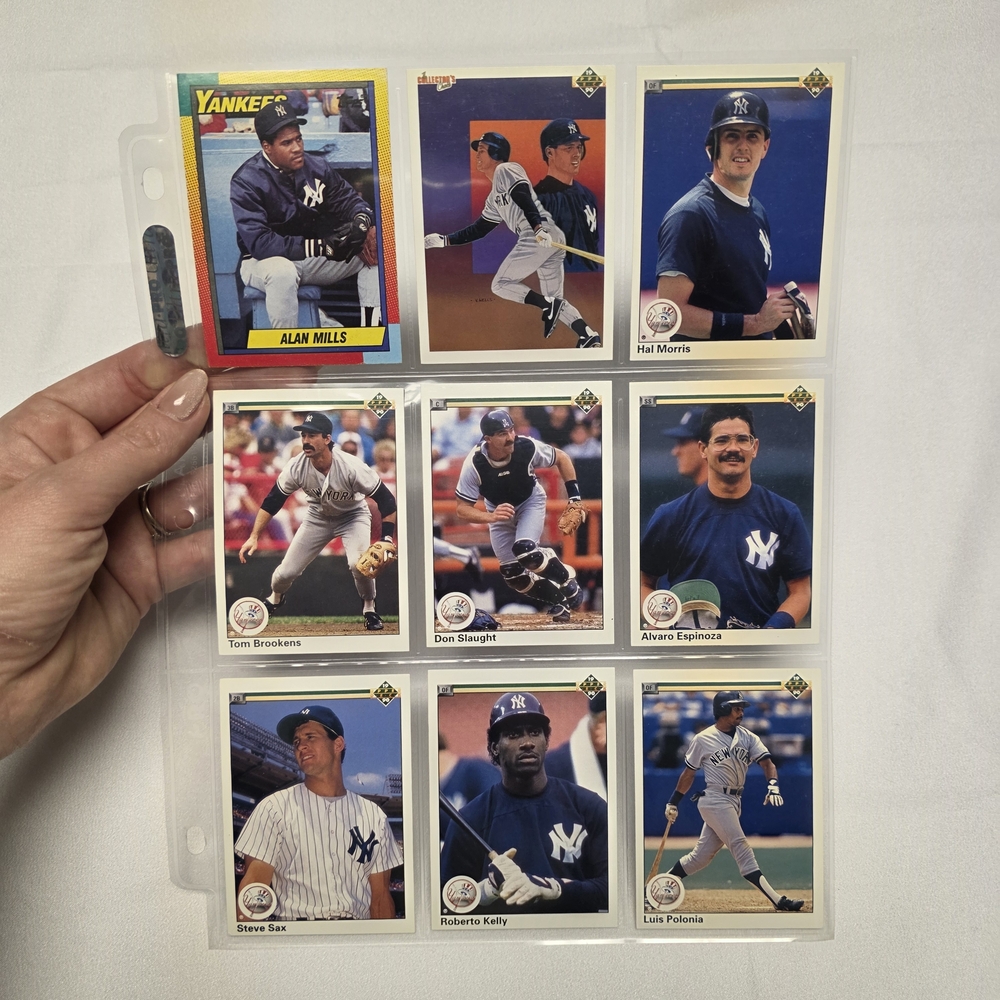 Yankees Trading Cards Set - Blue and White